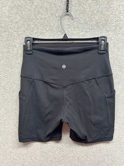 Lululemon Align High Rise Short 6" Pockets Size 8 Black