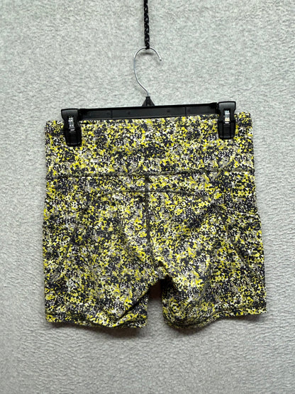 Lululemon Fast and Free Short 6" Size 8 Floral Yellow