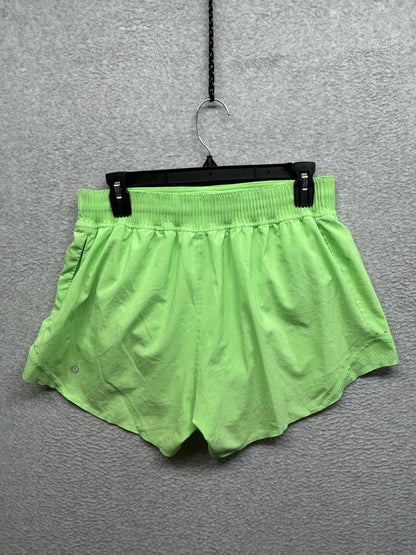 Lululemon Hotty Hot High-Rise Short 4" Special Edition Size 8 Scream Green Light