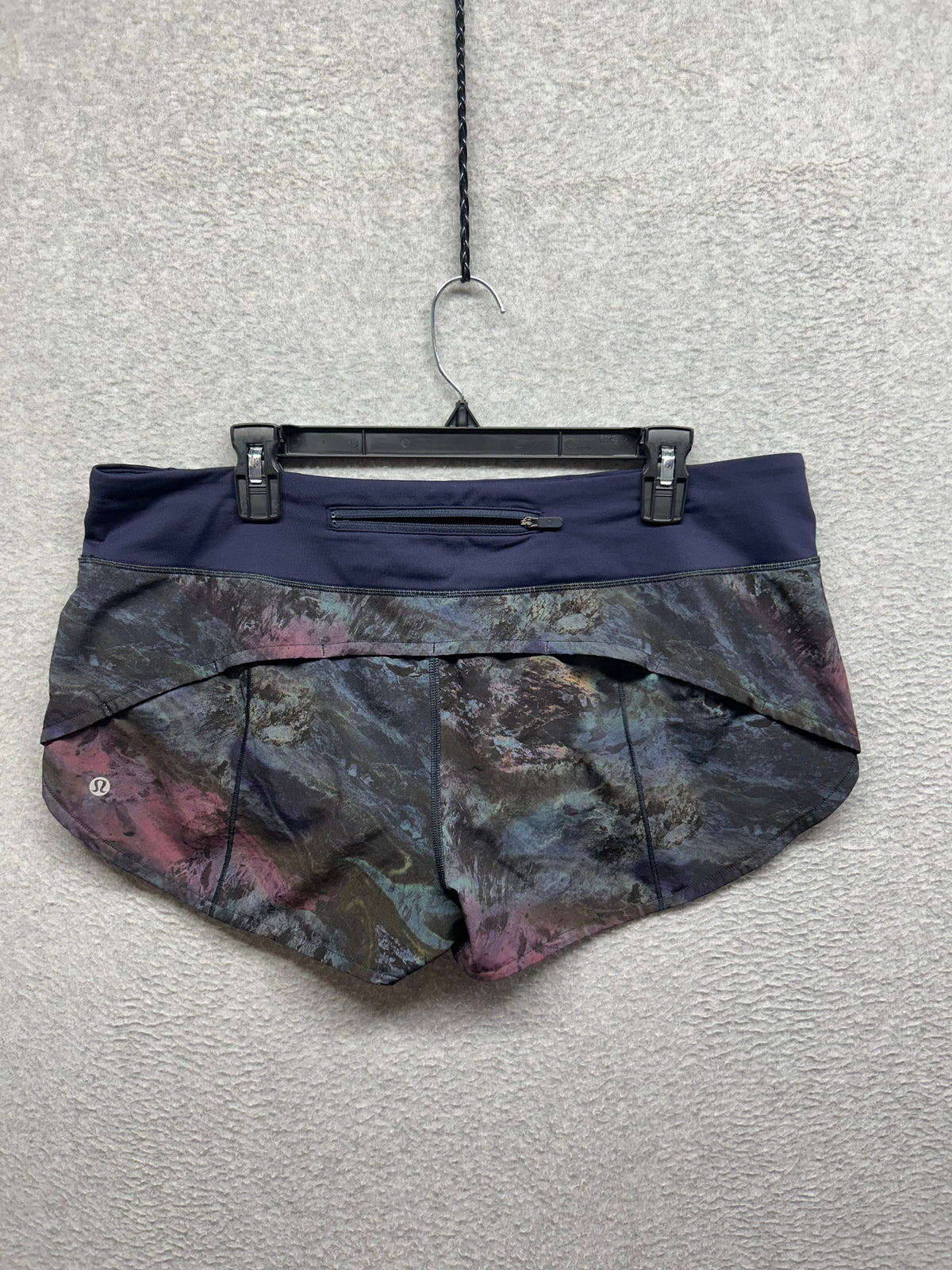 Lululemon Speed Up Short 2.5" Size 12 Radiant Multi / Midnight Navy