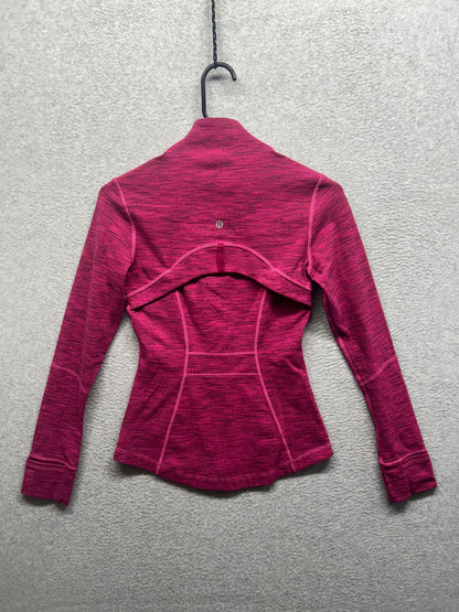 Lululemon Define Jacket Size 2 Heathered Jewelled Magenta