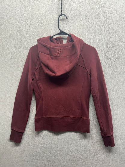 Lululemon Scuba Hoodie Light Cotton Fleece Size 4 Dark Adobe