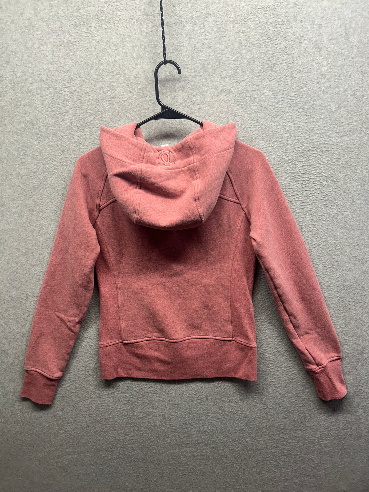 Lululemon Scuba Hoodie Light Cotton Fleece Size 6 Heathered Brier Rose