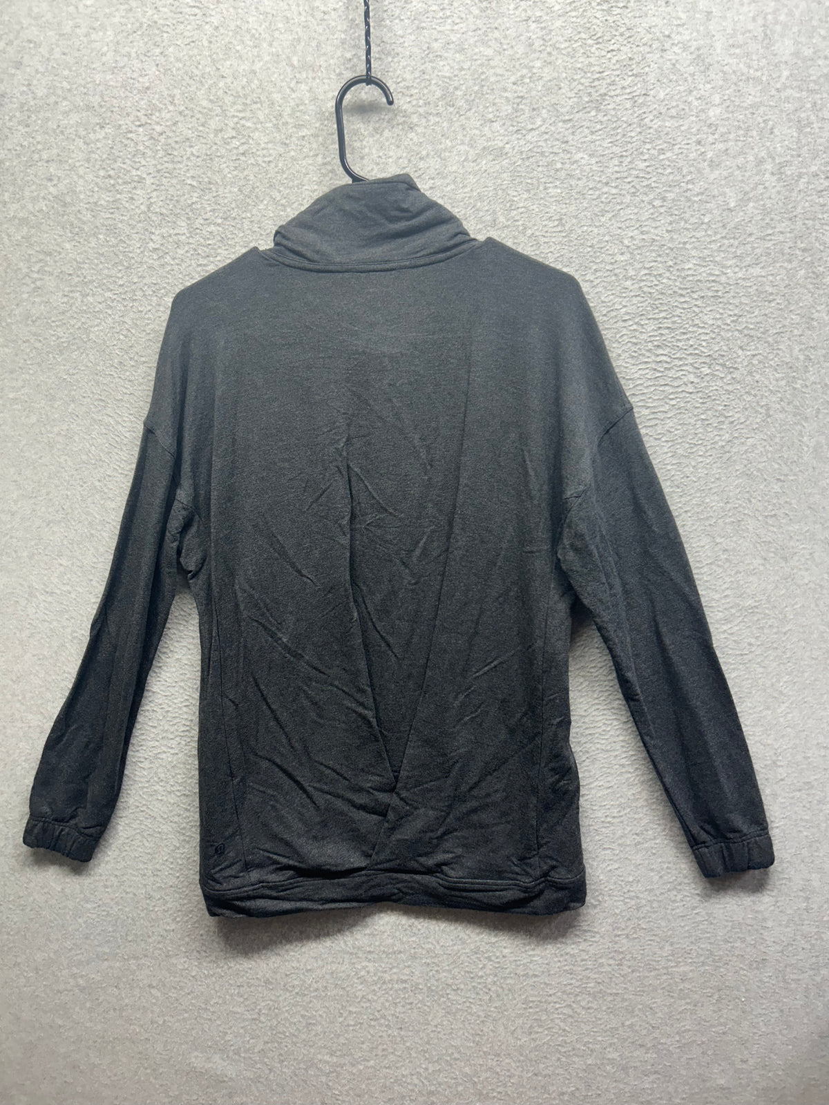 Lululemon Twisted & Tucked Long Sleeve Size 6 Heathered Mod Black