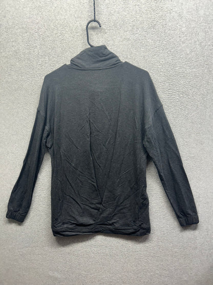 Lululemon Twisted & Tucked Long Sleeve Size 6 Heathered Mod Black