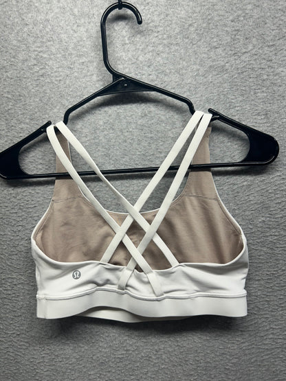 Lululemon Energy Bra Size 8 White