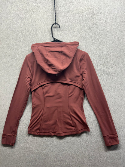 Lululemon Hooded Define Jacket Nulu Size 8 Smoky Red