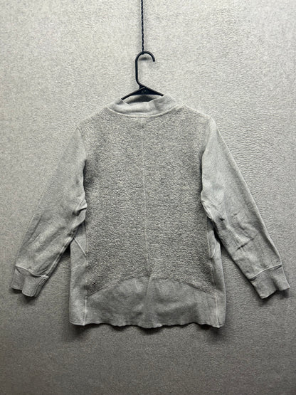 Lululemon Stand Out Sherpa Jacket Size 12 Heathered Core Light Grey / Silver Drop