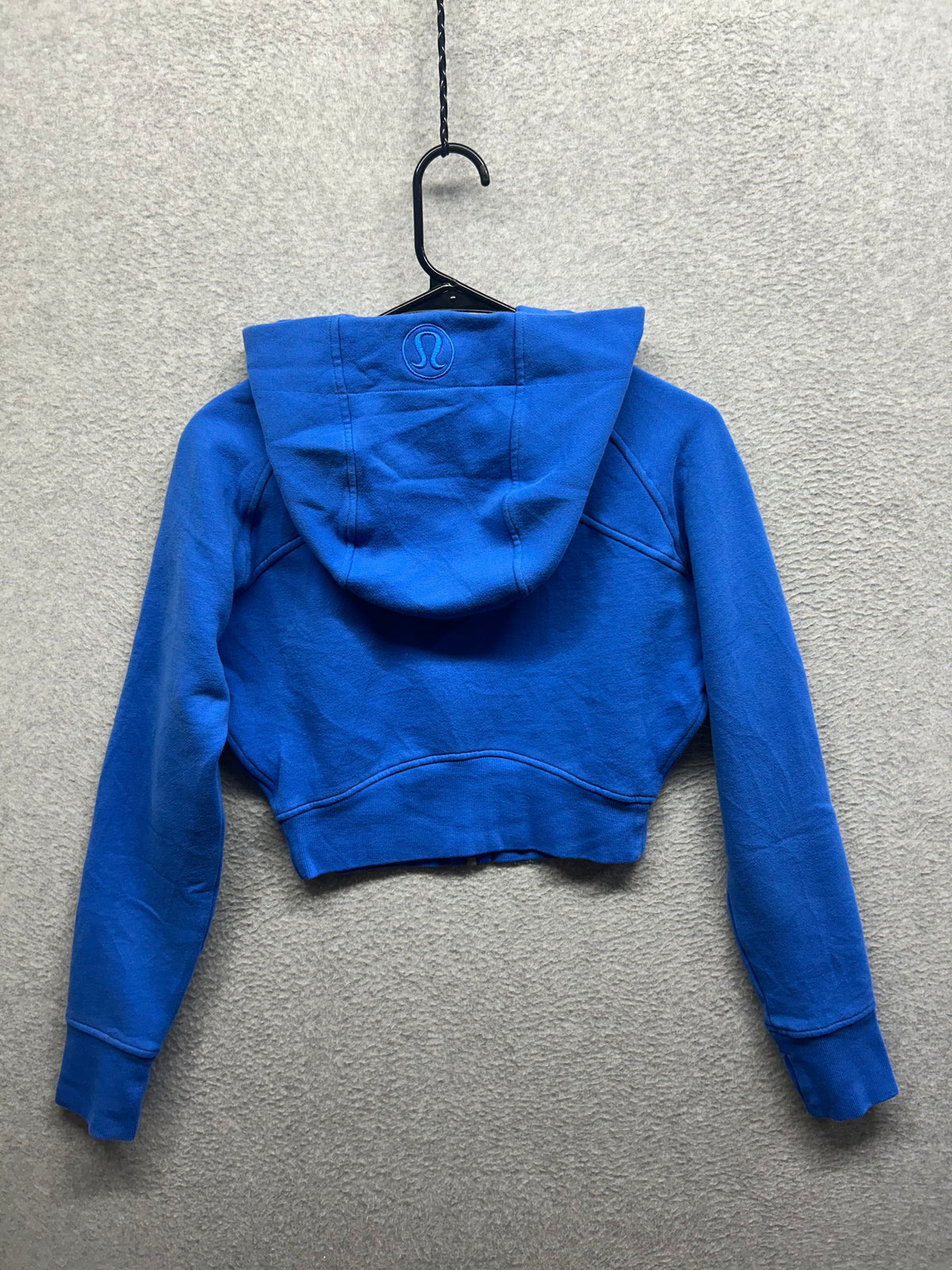 Lululemon Scuba Full-Zip Cropped Hoodie Size XS/S Pipe Dream Blue