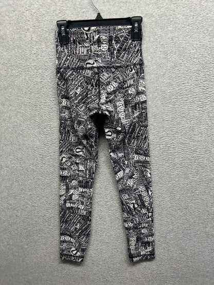 Lululemon Wunder Train High-Rise Tight 25" Size 2 Tear It Up Alpine White Black