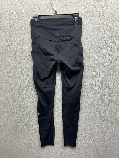 Lululemon Fast & Free 7/8 Tight II Nulux 25" Size 2 Black
