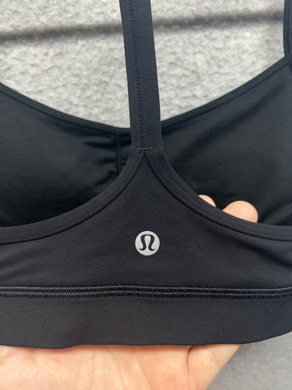 Lululemon Flow Y Nulu Bra Light Support, A-C Cups Size 6 Graphite Grey