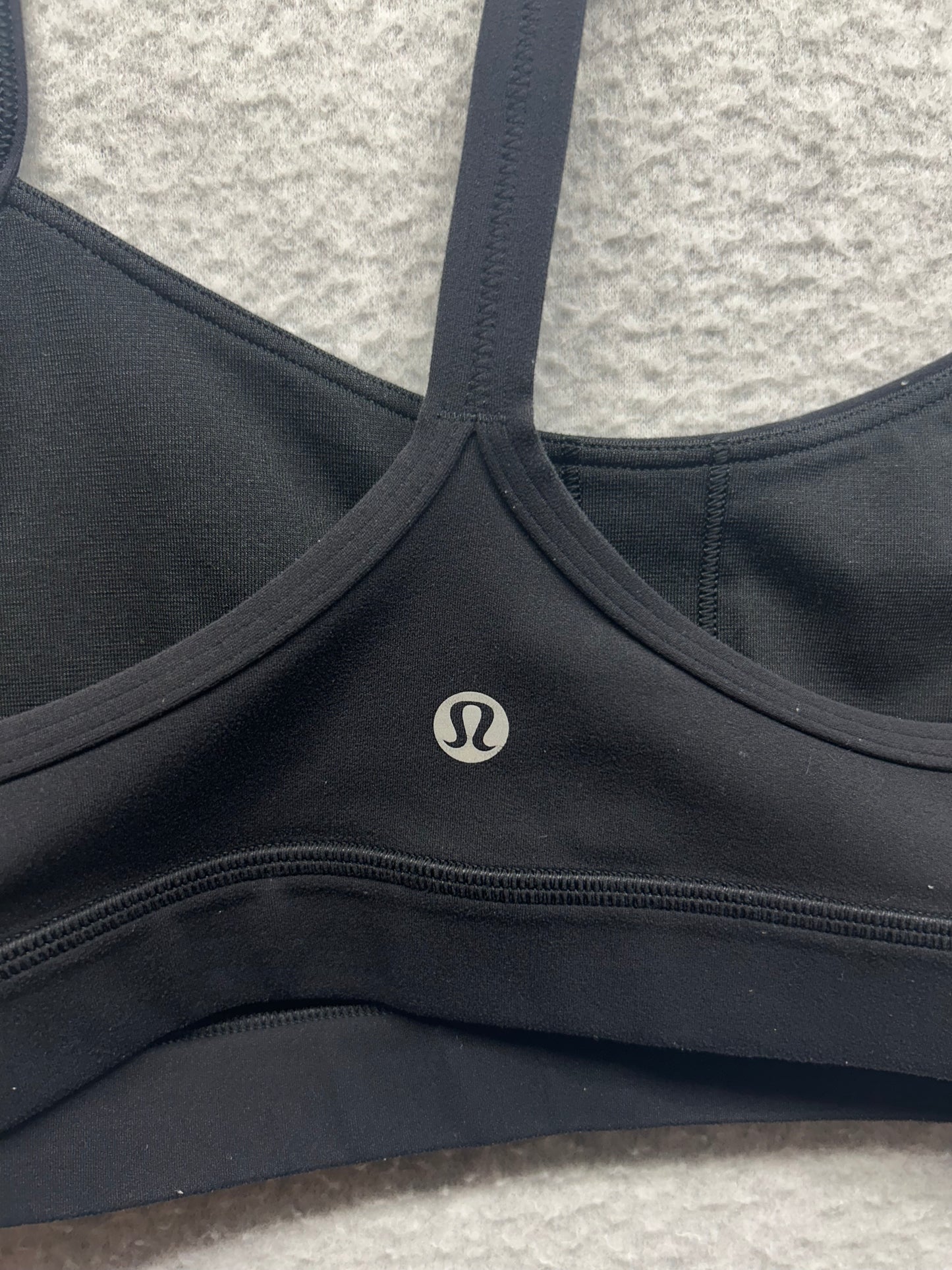 Lululemon Flow Y Bra Nulu Light Support, A–C Cups Size 8 Black