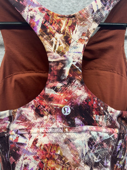 Lululemon Wunder Train Long-Line Bra Medium Support, C/D Cups Size 8 Urbantricity Multi