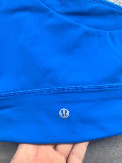 Lululemon Align Asymmetrical Bra Light Support, C/D Cup Size 8 Poolside