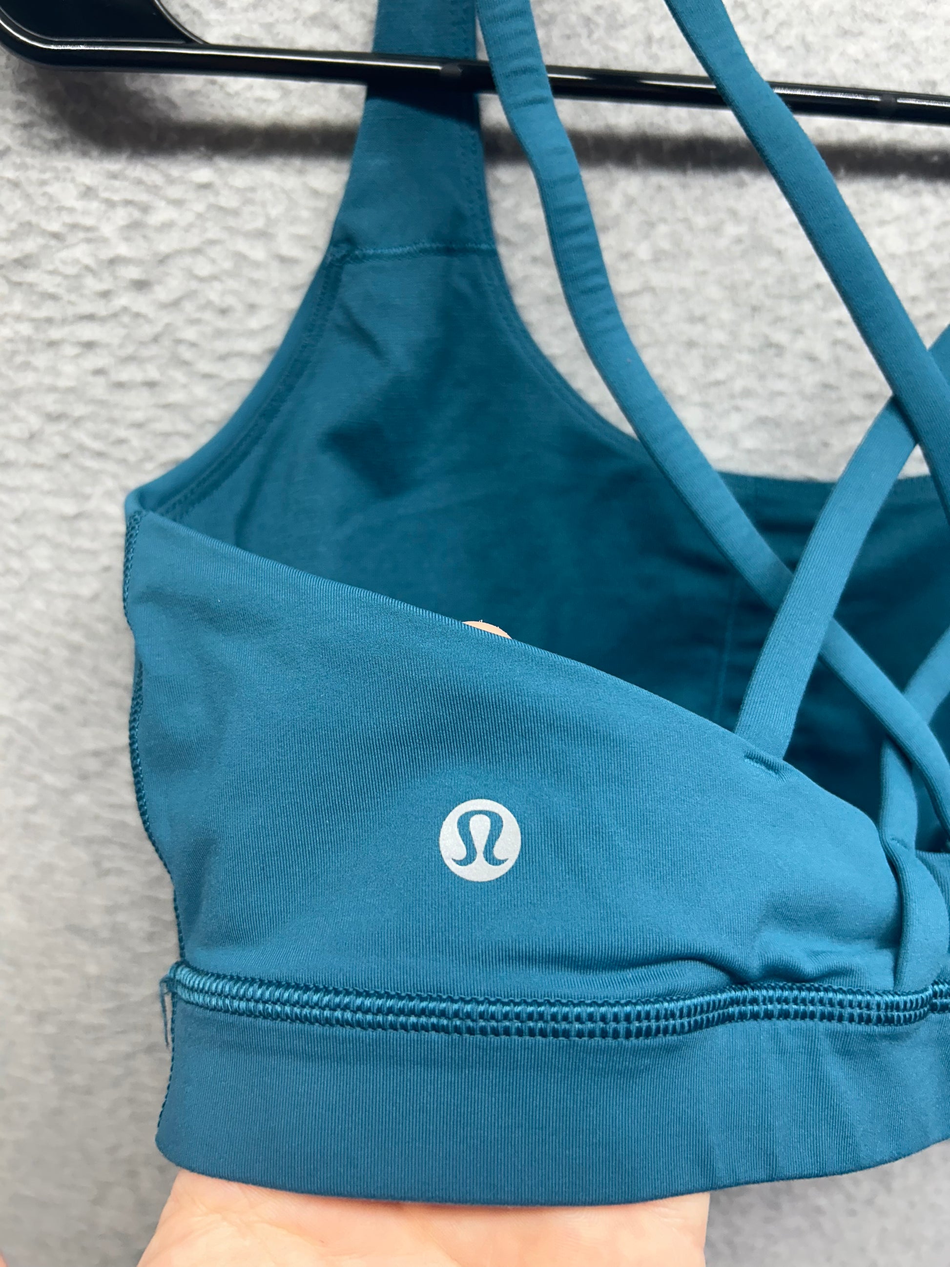 Lululemon Energy Bra Medium Support, B–D Cups Size 10 Code Blue