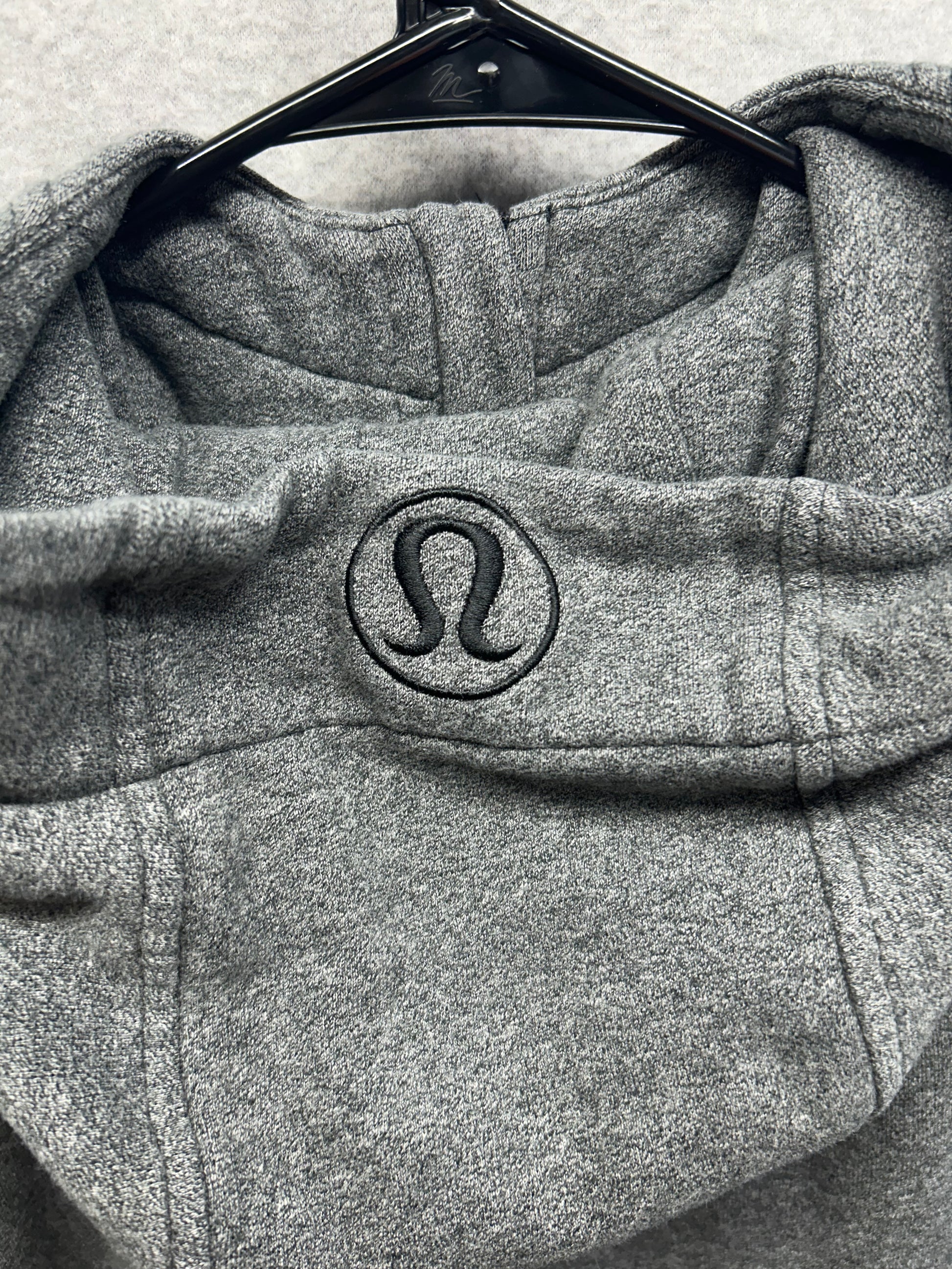 Lululemon Scuba Hoodie Light Cotton Fleece Size 8 Heathered Medium Grey
