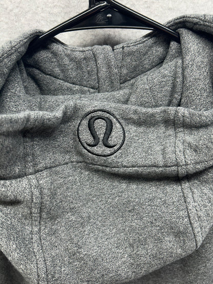 Lululemon Scuba Hoodie Light Cotton Fleece Size 8 Heathered Medium Grey
