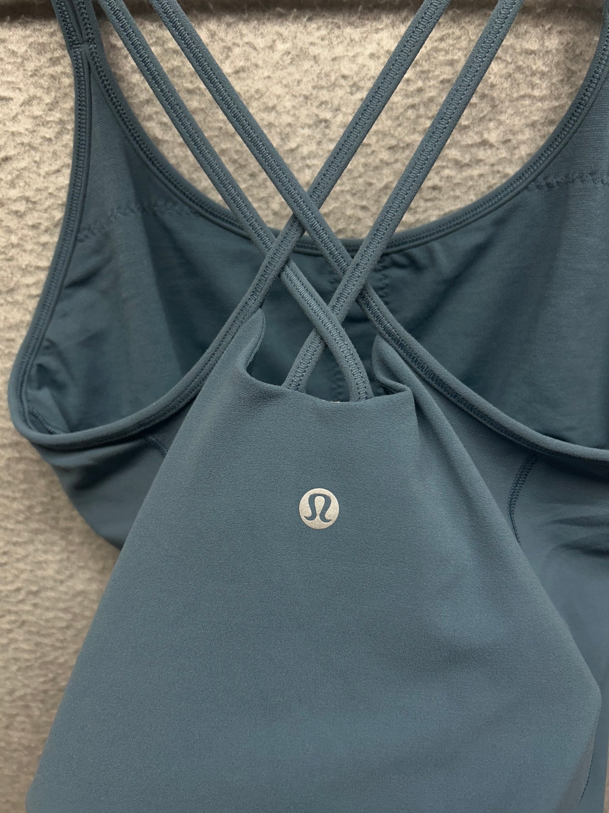 Lululemon Free To Be Tank Nulu Size 8 Slate Blue