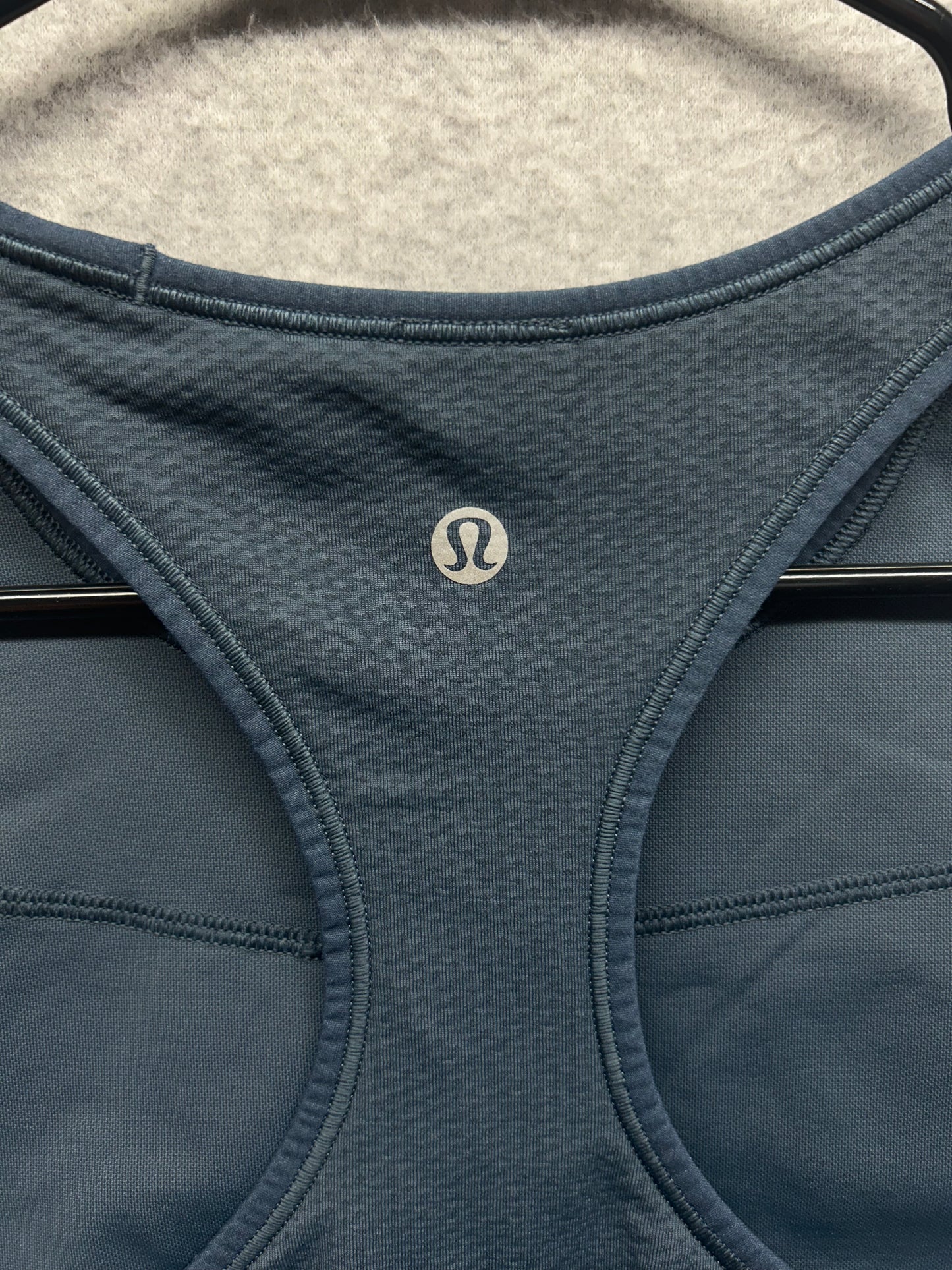 Lululemon Ebb to Train Bra Medium Support, C/D Cup Size 12 Iron Blue