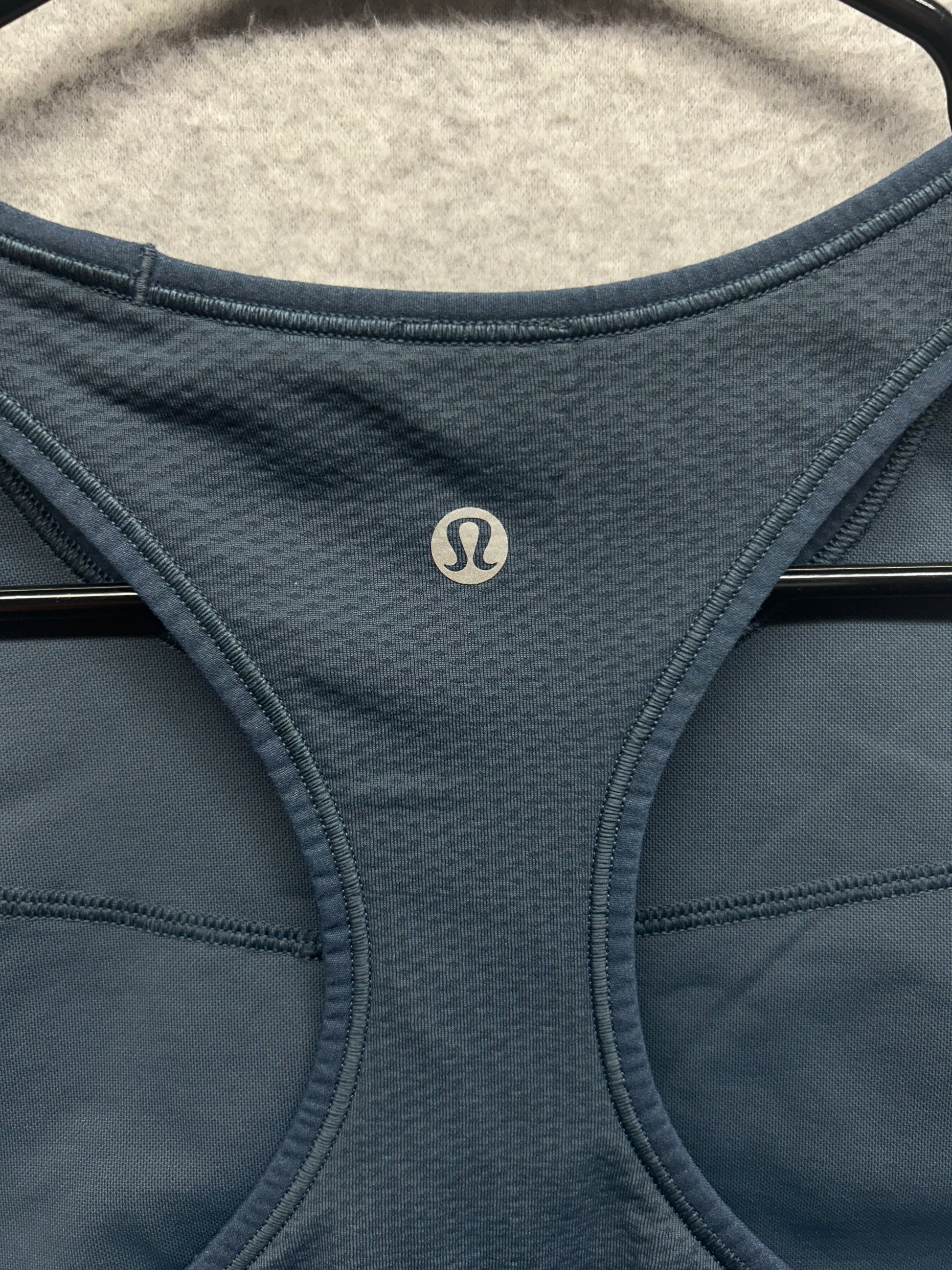 Lululemon Ebb to Train Bra Medium Support, C/D Cup Size 12 Iron Blue