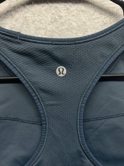 Lululemon Ebb to Train Bra Medium Support, C/D Cup Size 12 Iron Blue