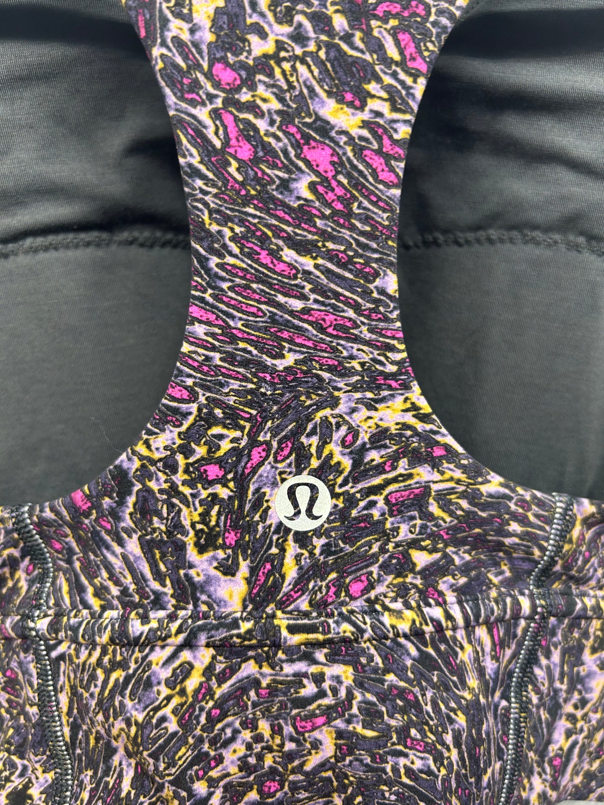 Lululemon Wunder Train Long-Line Bra Medium Support, C/D Cups Size 4 Topography Multi