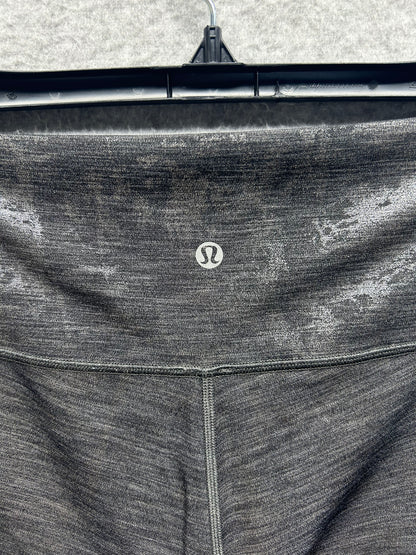 Lululemon Wunder Under Hi-Rise Tight Brindle Foil 28" Size 10 Crinkle Heather Brindle High Shine Foil