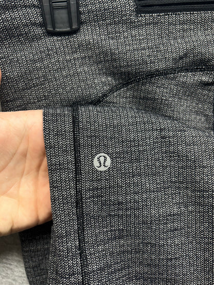 Lululemon Speed Up Tight 28" Full-On Luxtreme Size 10 Luon Variegated Knit Black Heathered Black