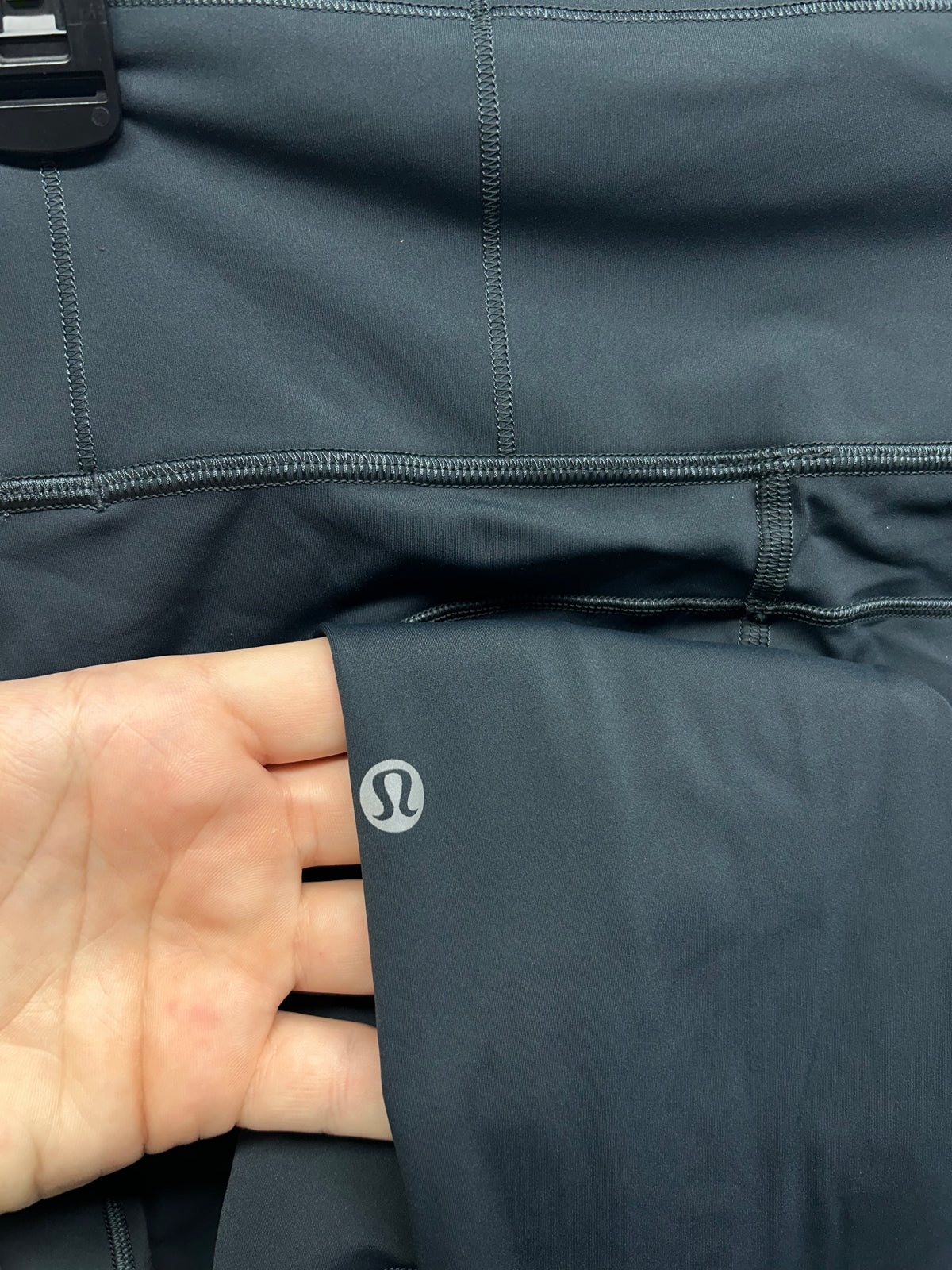 Lululemon Fast & Free 7/8 Tight II Non-Reflective Nulux 25" Size 6 Melanite