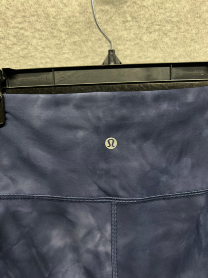 Lululemon Wunder Train High-Rise Crop 23" Size 6 Diamond Dye Shade Naval Blue