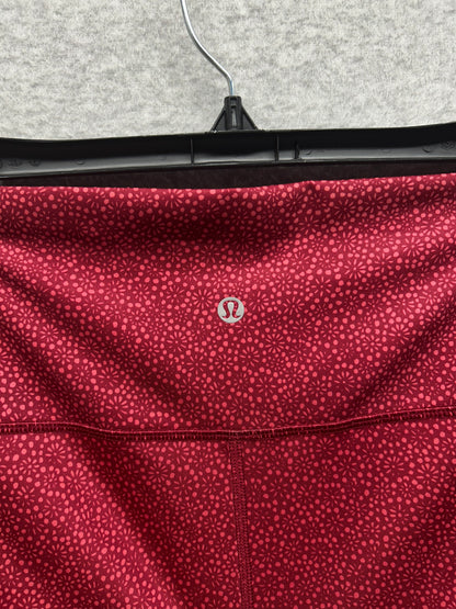 Lululemon Align High-Rise Pant 25" Size 6 Leopard Daisy Desert Red Magenta Smoke