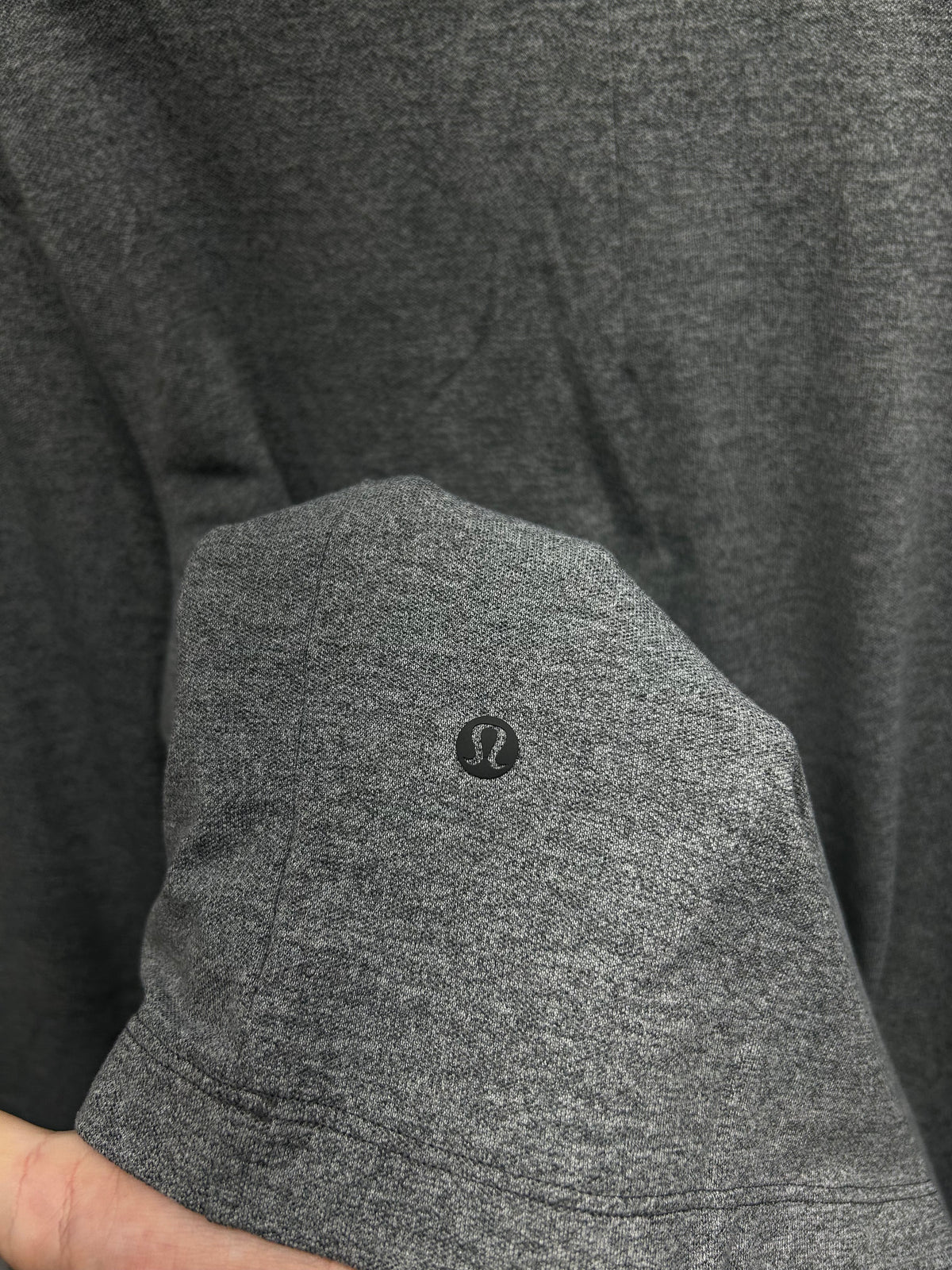 Lululemon Evolution Long Sleeve Polo Shirt Size Medium Gray