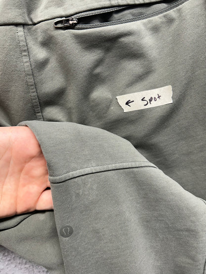Lululemon City Sweat Jogger French Terry 27" Shorter Size M Grey Sage