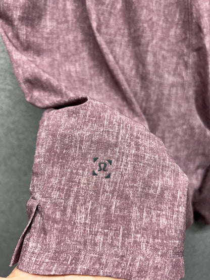Lululemon T.H.E. Short 9" Linerless Size XXL Sunbleached Cherry Cola Multi