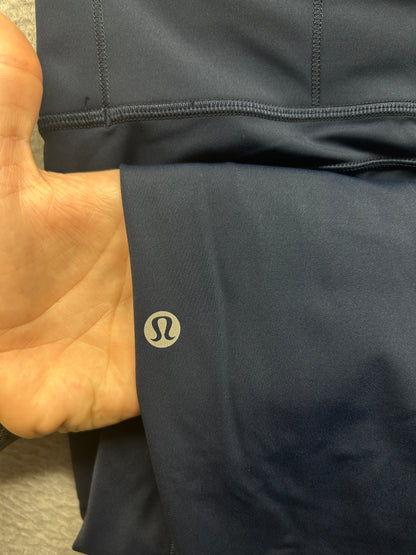 Lululemon Fast & Free 7/8 Tight II Non-Reflective Nulux 25" Size 6 True Navy