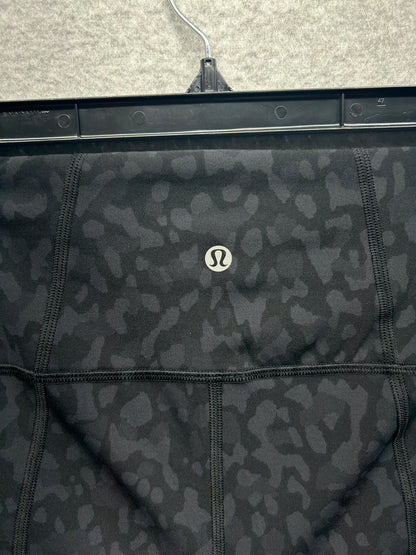 Lululemon Pace Rival High-Rise Crop 22" Size 6 Formation Camo Deep Coal Multi / Black