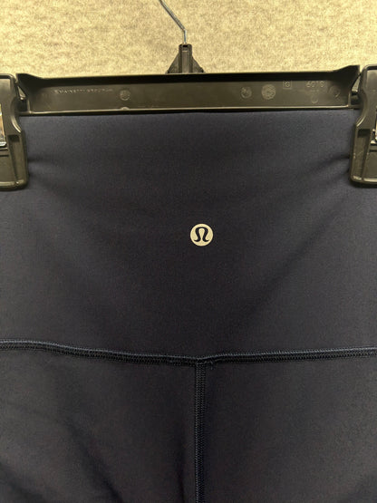 Lululemon Wunder Under Scalloped Hem High-Rise Crop 23" Luxtreme Size 4 True Navy