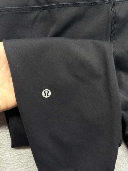 Lululemon Wunder Train High-Rise Crop 23" Size 10 Black Granite