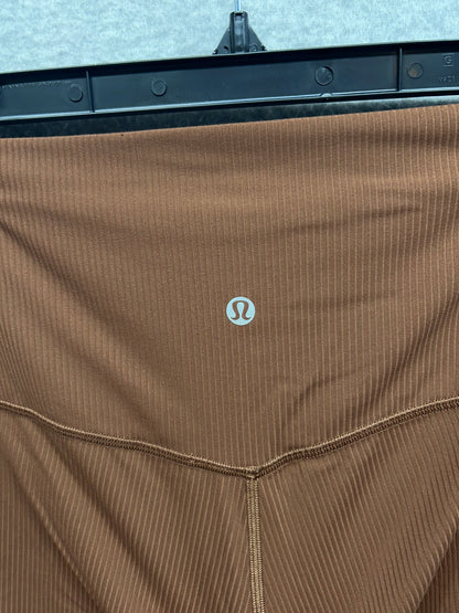 Lululemon Align Ribbed High-Rise Pant 25" Size 10 Roasted Brown