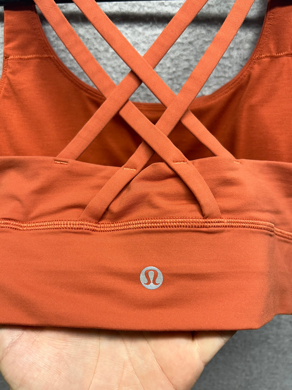 Lululemon Energy Longline Bra Medium Support, B–D Cups Size 6 Canyon Orange