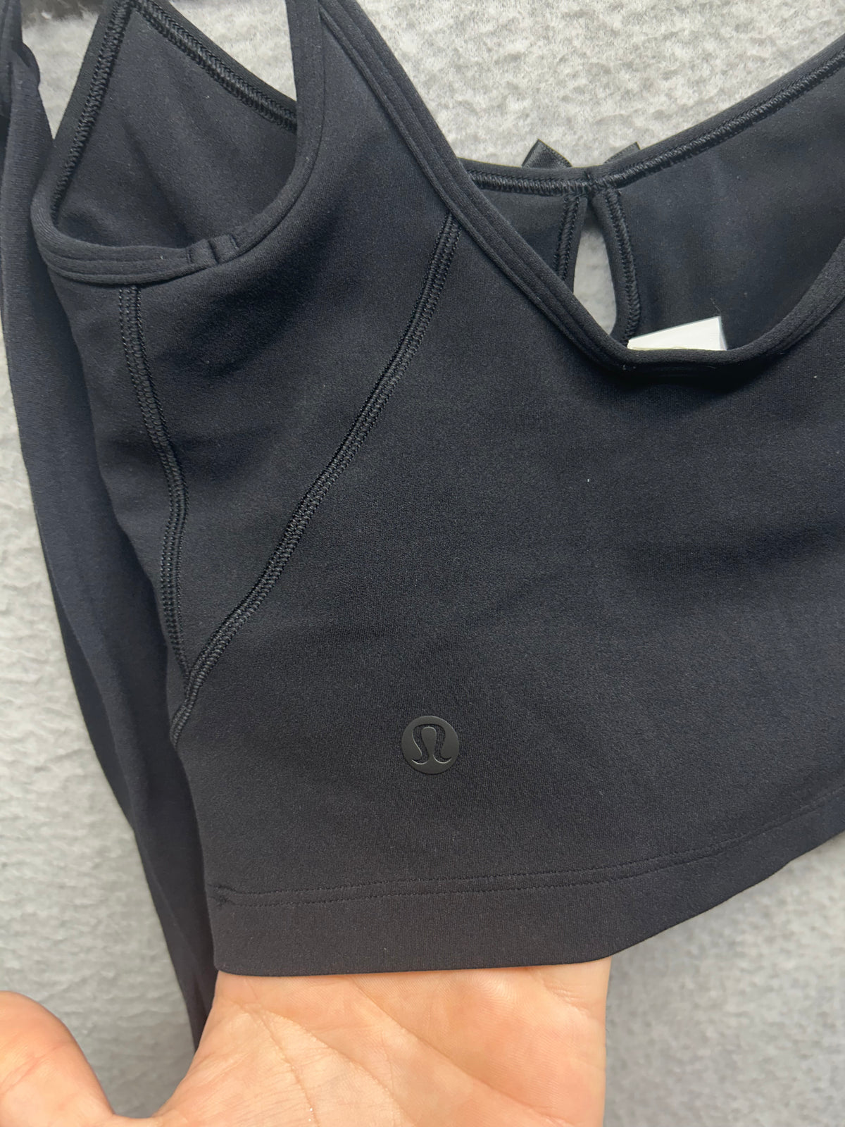 Lululemon Nulu Bow-Detail Tank Top Set of the Month: Balletcore Size XXXS Black