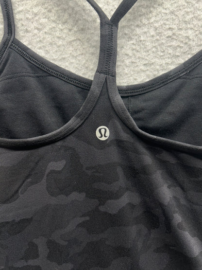 Lululemon Power Y Tank Luon Size 4 Incognito Camo Multi Grey
