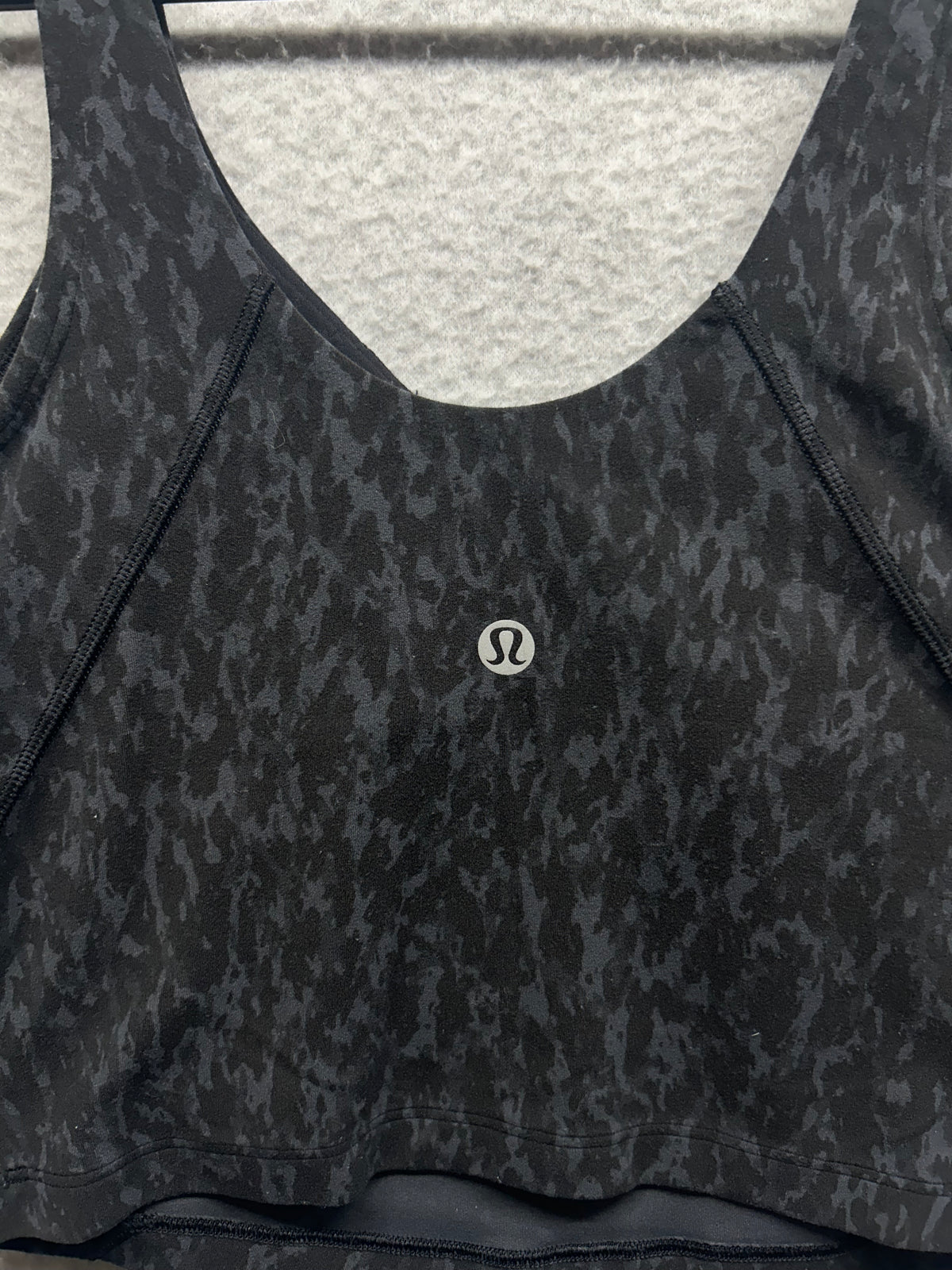Lululemon Align Tank Top Size 4 Leopard Camo Deep Coal Multi
