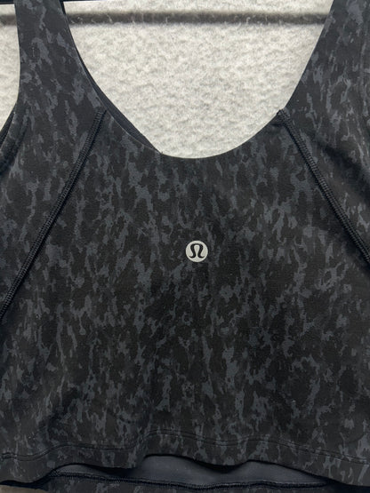 Lululemon Align Tank Top Size 4 Leopard Camo Deep Coal Multi