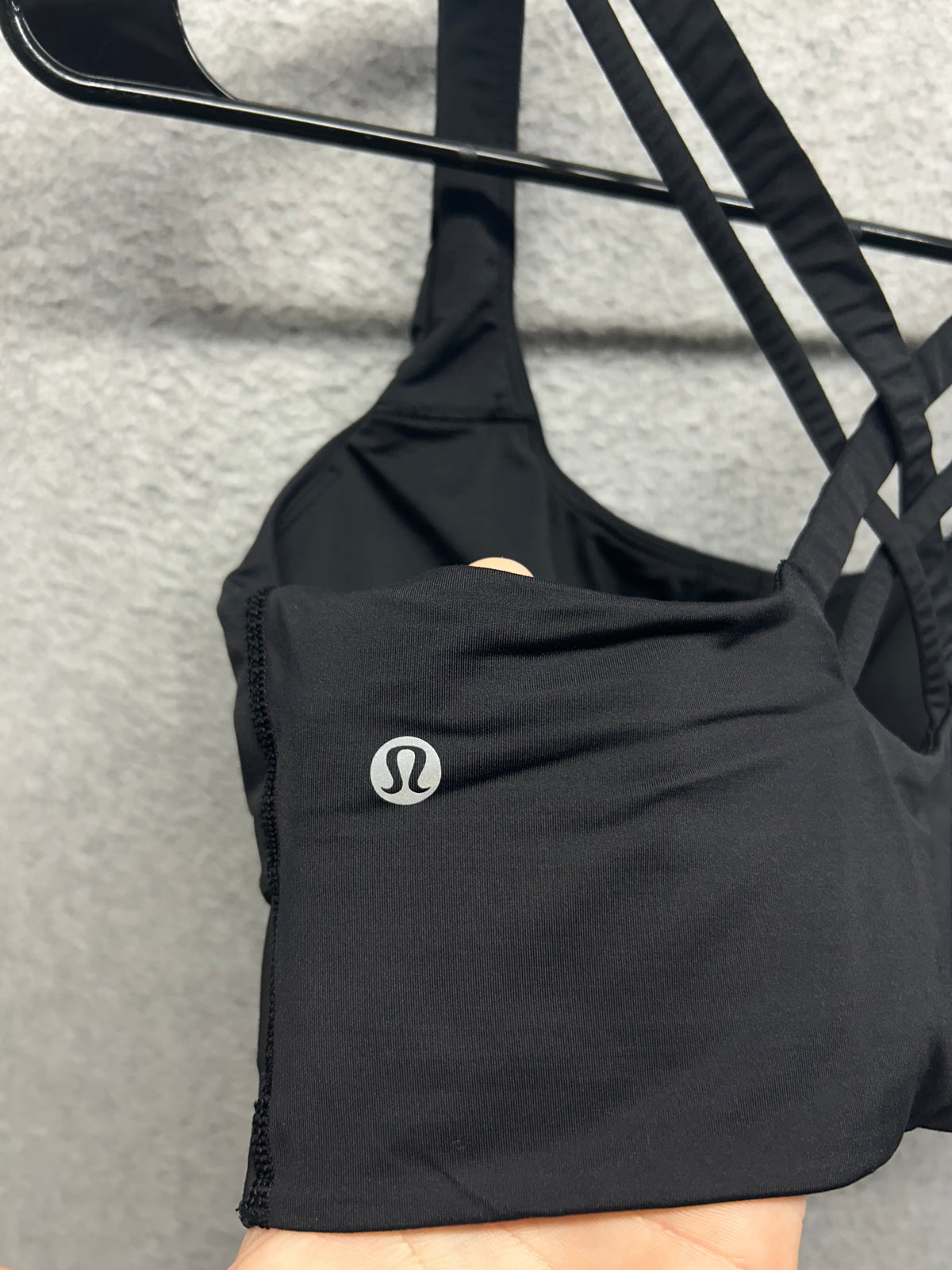 Lululemon Energy Longline Bra Medium Support, B-D Cups Evolve Size S Black