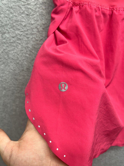 Lululemon Fast and Free Reflective High-Rise Classic-Fit Short 3" Size 6 Lip Gloss