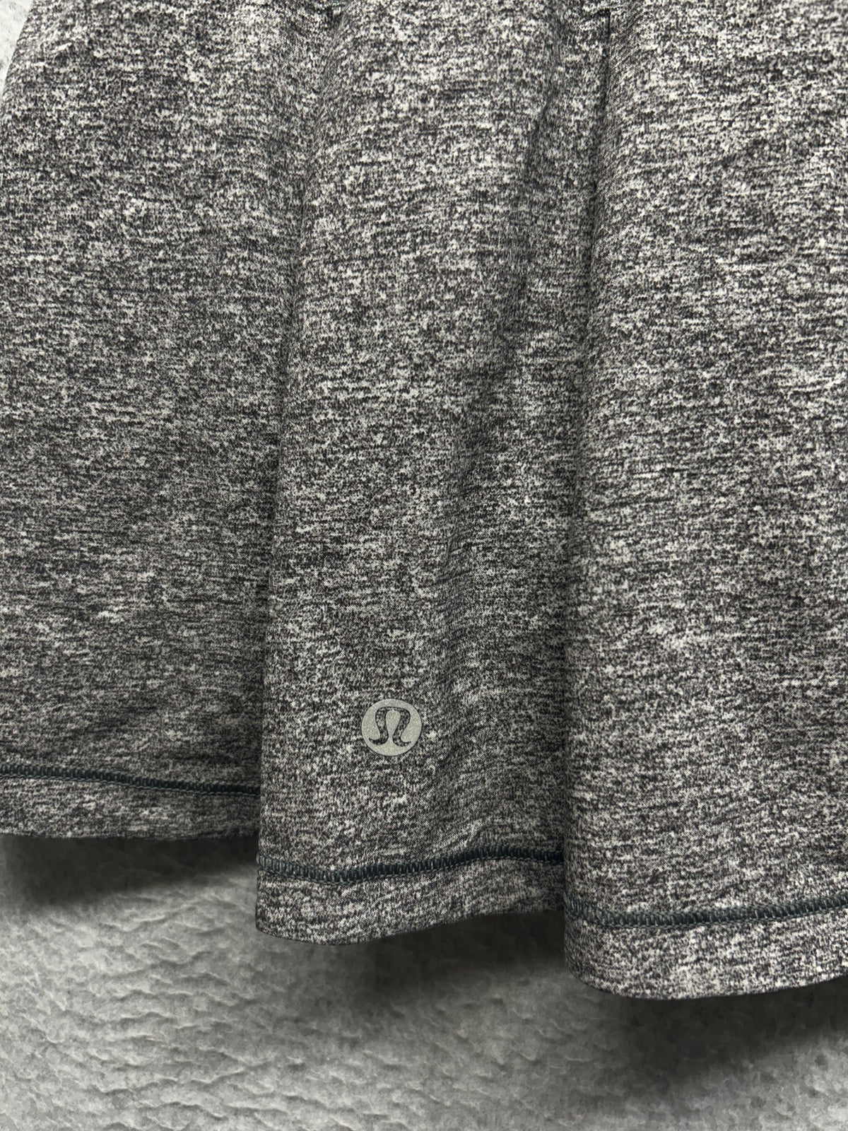 Lululemon Pace Rival Skirt (Regular) No Panels 13" Size 6 Heather Lux Multi Black / Black