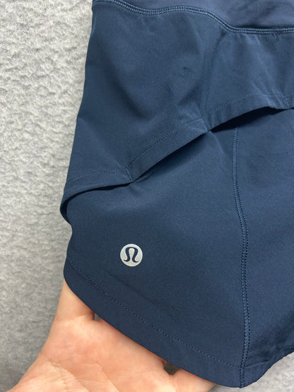 Lululemon Speed Up Short Long 4" Updated Fit Size 6 True Navy