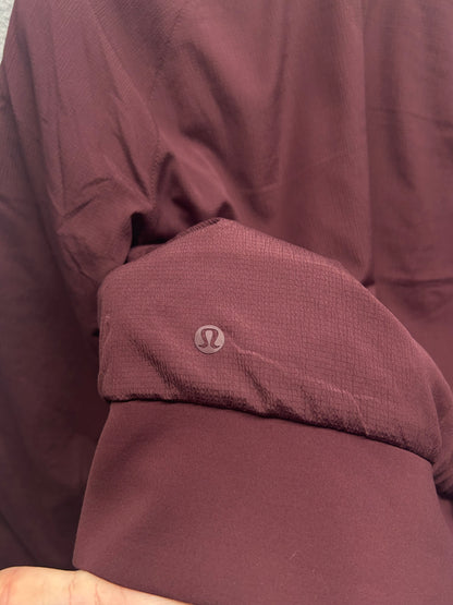 Lululemon Non-Stop Bomber Reversible Size 6 Redwood / So Merlot